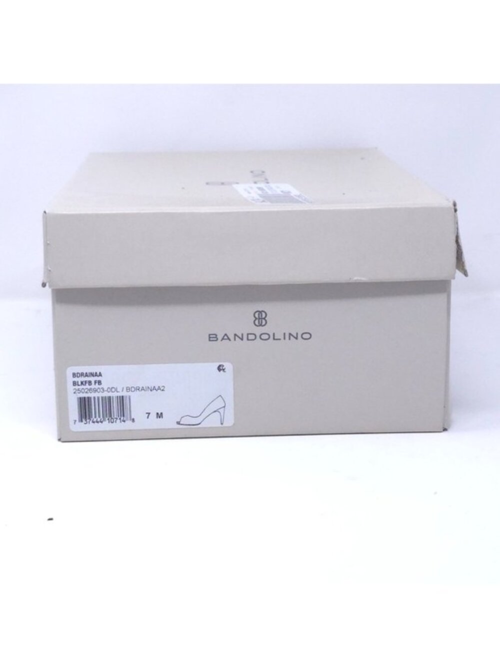 Bandolino Rainaa Stretch Lycra Pointed Toe Pumps Black Size 7M - Picture 10 of 10
